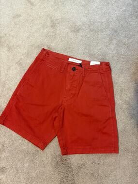 Billy Reid Men’s Chino Shorts in Russet NWT